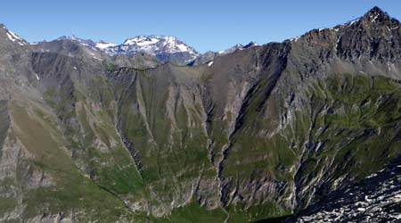 Il Colle della Pelouse dalla Tête Pierre Muret